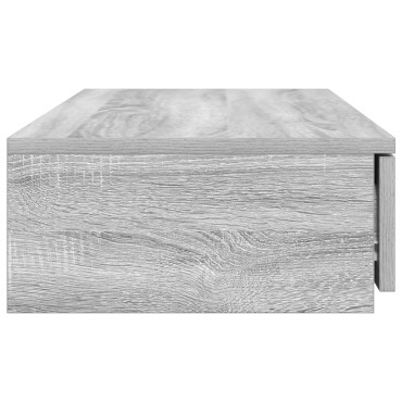 vidaXL Συρτάρια κρεβατιού Γκρίζο Σονομα 100x36,5x16,5 εκ 1 τεμ.