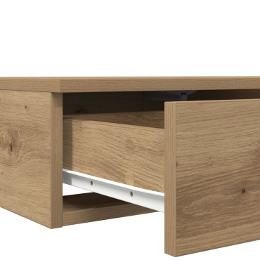 vidaXL Συρτάρια Κρεβατιού Artisan Oak 100x36,5x16,5cm Φτιαγμένο από Στερεό Ξύλο 1 τεμ.