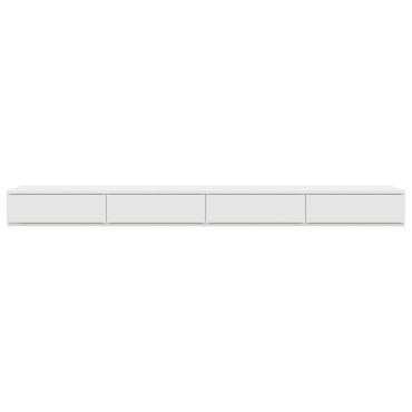 vidaXL Συρτάρια Κρεβατιού Λευκό 200x36,5x16,5cm Μηχανικά Ξύλο 1 τεμ.