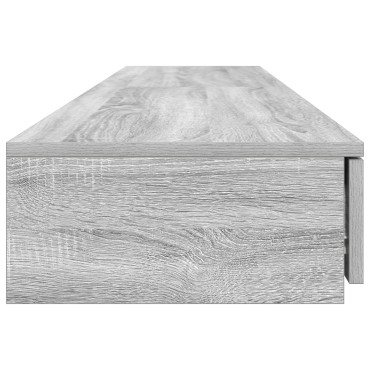 vidaXL Συρτάρια Κρεβατιού Γκρι Sonoma 200x36,5x16,5cm Κατασκευασμένο Ξύλο 1 τεμ.