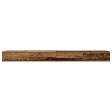 vidaXL Συρτάρια Κρεβατιού Παλιού Ξύλου 200x36,5x16,5cm Κατασκευασμένο Ξύλο 1 τεμ.