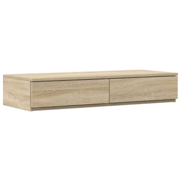 vidaXL Συρτάρια Κρεβατιού Σοβάνα Δρυς 80x36,5x16,5cm Επεξεργασμένο Ξύλο 1 τεμ.