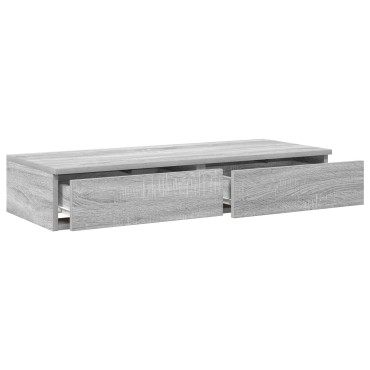 vidaXL Συστήματα Κρεβατιών Γκρι Sonoma 80x36,5x16,5cm Επεξεργασμένο Ξύλο 1 τεμ.