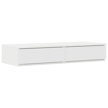 vidaXL Συρτάρια Κρεβατιού Λευκό 90x36,5x16,5cm Φτιαγμένο από Ξύλο 1 τεμ.