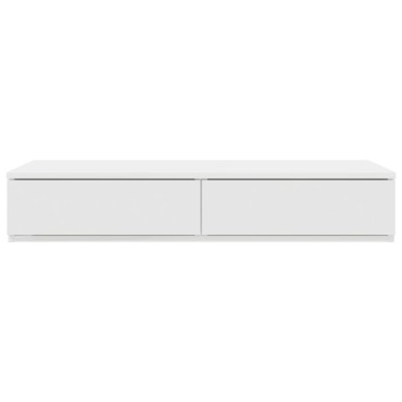 vidaXL Συρτάρια Κρεβατιού Λευκό 90x36,5x16,5cm Φτιαγμένο από Ξύλο 1 τεμ.