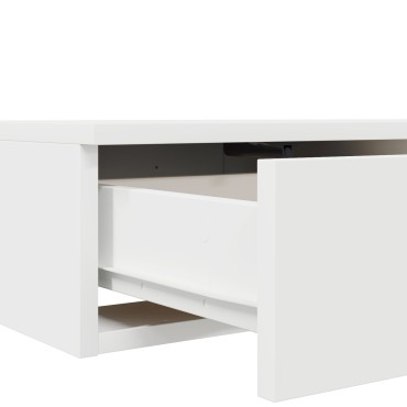 vidaXL Συρτάρια Κρεβατιού Λευκό 90x36,5x16,5cm Φτιαγμένο από Ξύλο 1 τεμ.