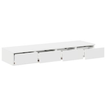 vidaXL Συρταριέρες Λευκές 120x36,5x16,5cm από κατασκευασμένο ξύλο 1 τεμ.
