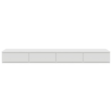vidaXL Κομοδίνα Λευκό MDF 140x36.5x16.5cm Κομοδίνο Ορθογώνιο 1 τεμ.