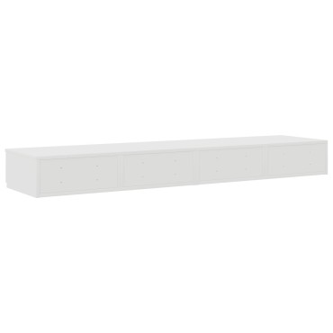vidaXL Κομοδίνα Λευκό MDF 140x36.5x16.5cm Κομοδίνο Ορθογώνιο 1 τεμ.