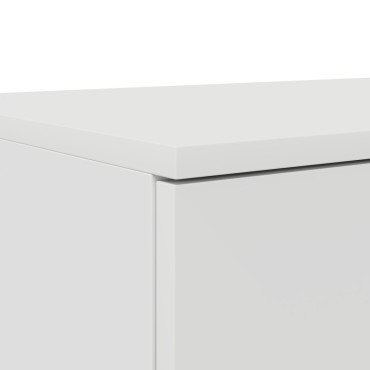 vidaXL Κομοδίνα Λευκό MDF 140x36.5x16.5cm Κομοδίνο Ορθογώνιο 1 τεμ.