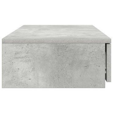 vidaXL Συρτάρια Κρεβατιού Γκρι Τσιμεντένιο 75x36,5x16,5cm Κατασκευασμένο από Ξύλο 1 τεμ.