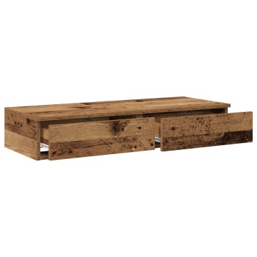 vidaXL Συρτάρια Κρεβατιού Παλιό Ξύλο 75x36,5x16,5cm Φτιαγμένο από Ξύλο 1 τεμ.