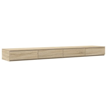 vidaXL Συρτάρια Κρεβατιού Σονούμα Δρυς 180x36,5x16,5cm Επεξεργασμένου Ξύλου 1 τεμ.