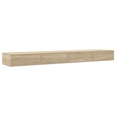 vidaXL Συρτάρια Κρεβατιού Σονούμα Δρυς 180x36,5x16,5cm Επεξεργασμένου Ξύλου 1 τεμ.