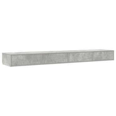 VidaXL Συρτάρια Κρεβατιού Γκρι Σκυροδέματος 180x36,5x16,5cm Επεξεργασμένο Ξύλο 1 τεμ.