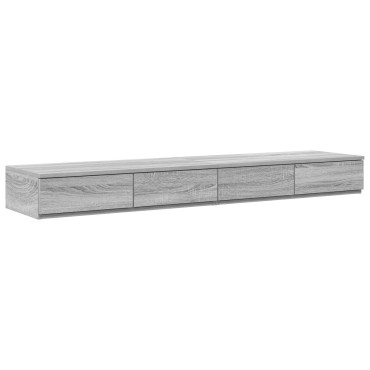 vidaXL Συρτάρια Κρεβατιού Γκρι Sonoma 135x36,5x16,5cm Ξύλο Μηχανής 1 τεμ.