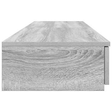 vidaXL Συρτάρια Κρεβατιού Γκρι Sonoma 135x36,5x16,5cm Ξύλο Μηχανής 1 τεμ.