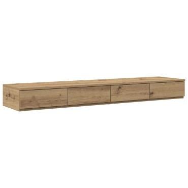 vidaXL Συρτάρια Κρεβατιού Artisan Δρυς 135x36,5x16,5cm από Ξύλο 1 τεμ.