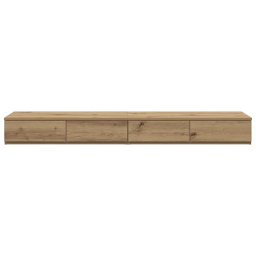 vidaXL Συρτάρια Κρεβατιού Artisan Δρυς 135x36,5x16,5cm από Ξύλο 1 τεμ.