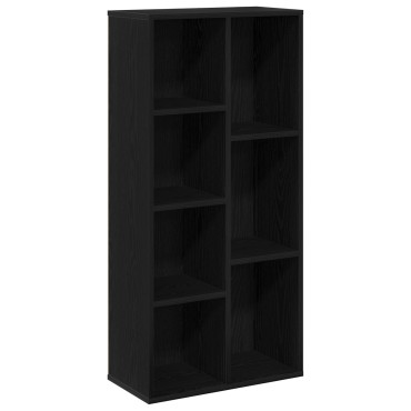 vidaXL Ράφι Μαύρη Δρυς 50x25x105cm Επεξεργασμένο ξύλο 1 τεμ.