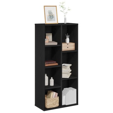 vidaXL Ράφι Μαύρη Δρυς 50x25x105cm Επεξεργασμένο ξύλο 1 τεμ.