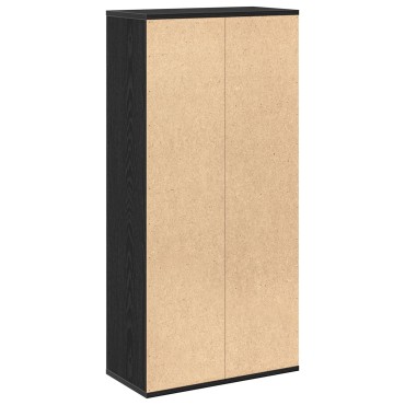 vidaXL Ράφι Μαύρη Δρυς 50x25x105cm Επεξεργασμένο ξύλο 1 τεμ.