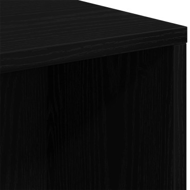 vidaXL Ράφι Μαύρη Δρυς 50x25x105cm Επεξεργασμένο ξύλο 1 τεμ.