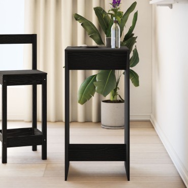 vidaXL Τραπέζι Μπαρ Μαύρο Δρυς 51x50x103,5cm Μηχανικά Ξύλο 1 τεμ.