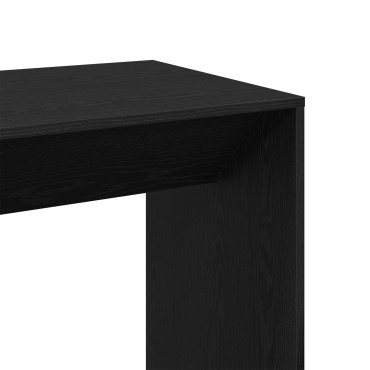 vidaXL Τραπέζι Μπαρ Μαύρο Δρυς 51x50x103,5cm Μηχανικά Ξύλο 1 τεμ.