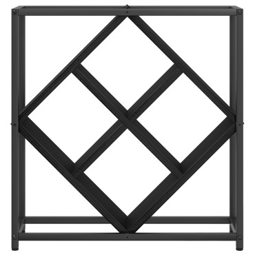 vidaXL Ράφι κρασιού Μαύρη Δρυς 51x18x52,5cm Επεξεργασμένο Ξύλο 1 τεμ.