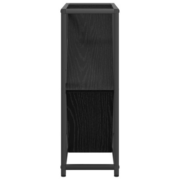 vidaXL Ράφι κρασιού Μαύρη Δρυς 51x18x52,5cm Επεξεργασμένο Ξύλο 1 τεμ.