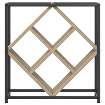 vidaXL Ράφι κρασιών Sonoma Oak 51x18x52,5cm Κατασκευασμένο από ξύλο με επεξεργασία 1 τεμ.