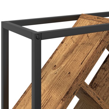 vidaXL Ράφι κρασιών από παλιό ξύλο 51x18x52,5cm Κατασκευασμένο από υλικό ξύλου 1 τεμ.