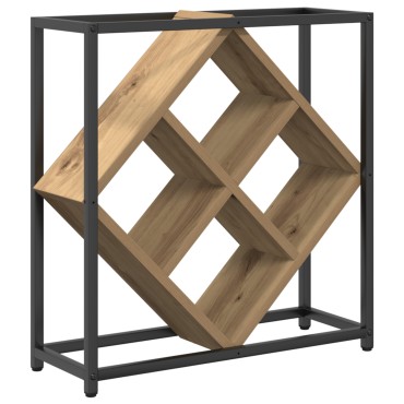 vidaXL Ράφι κρασιών Artisan Oak 51x18x52,5cm Επεξεργασμένο ξύλο 1 τεμ.