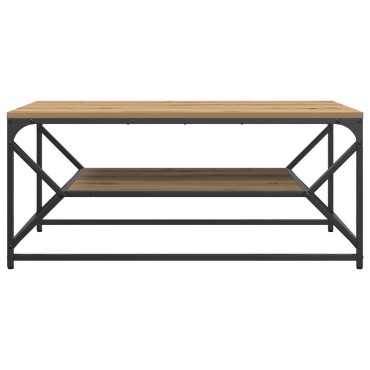 vidaXL Τραπεζάκι σαλονιού με ράφι από Ξύλο Artisan 90x50x40cm Επεξεργασμένο ξύλο 1 τεμ.