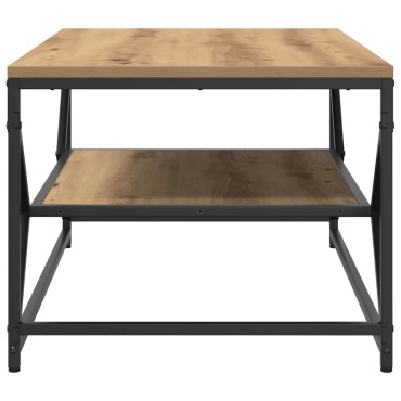 vidaXL Τραπεζάκι σαλονιού με ράφι από Ξύλο Artisan 90x50x40cm Επεξεργασμένο ξύλο 1 τεμ.