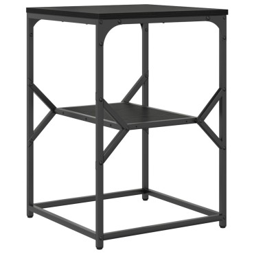 vidaXL Τραπεζάκι Μαύρο Δρυς 41x40x60cm Κατασκευασμένο Ξύλο 1 τεμ.