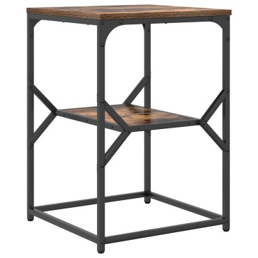 vidaXL Τραπέζι πλευράς Σκούρο Δρυς 41x40x60cm Κατασκευασμένο ξύλο 1 τεμ.