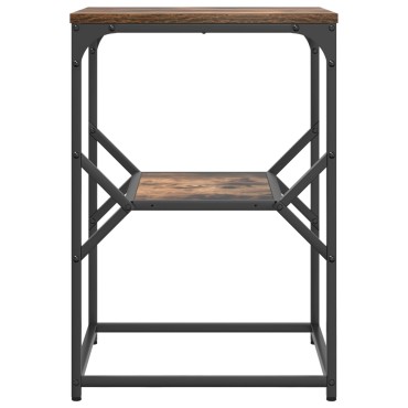 vidaXL Τραπέζι πλευράς Σκούρο Δρυς 41x40x60cm Κατασκευασμένο ξύλο 1 τεμ.