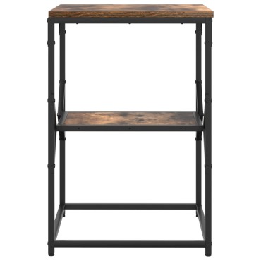 vidaXL Τραπέζι πλευράς Σκούρο Δρυς 41x40x60cm Κατασκευασμένο ξύλο 1 τεμ.