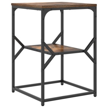 vidaXL Τραπέζι πλευράς Σκούρο Δρυς 41x40x60cm Κατασκευασμένο ξύλο 1 τεμ.