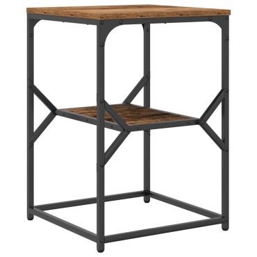 vidaXL Τραπέζι Πλευρής Παλιού Ξύλου 41x40x60cm Μηχανικά Κατασκευασμένο Ξύλο 1 τεμ.