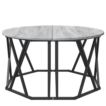 vidaXL Καφέ Τραπεζάκι Γκρι Σονομά 80x80x42cm, Φτιαγμένο από Ξύλο