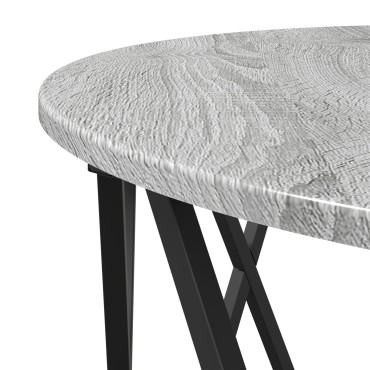 vidaXL Καφέ Τραπεζάκι Γκρι Σονομά 80x80x42cm, Φτιαγμένο από Ξύλο