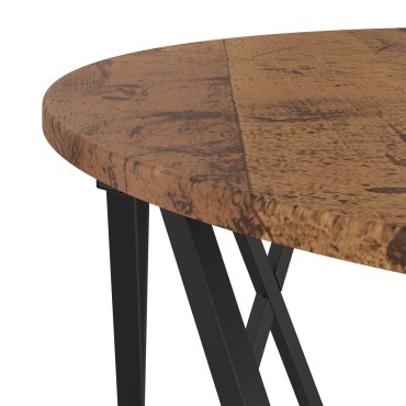 vidaXL Τραπέζι Καφέ από Παλαιό Ξύλο 80x80x42cm 1 τεμ.
