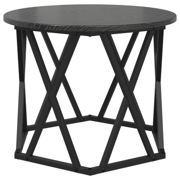 vidaXL Τραπεζάκια Σαλονιού Nesting 3 τεμ. Μαύρο Ξύλο 53x53x40cm