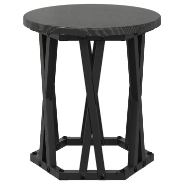 vidaXL Τραπεζάκια Σαλονιού Nesting 3 τεμ. Μαύρο Ξύλο 53x53x40cm