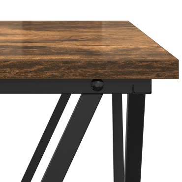 vidaXL Τραπέζι Σαλονιού Καπνιστό Δρυς 80x80x45cm Κατασκευασμένο Ξύλο 1 τεμ.