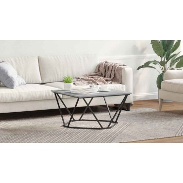 vidaXL Τραπεζάκι σαλονιού Γκρίζο Σονομα 80x80x45cm 1 τεμ.