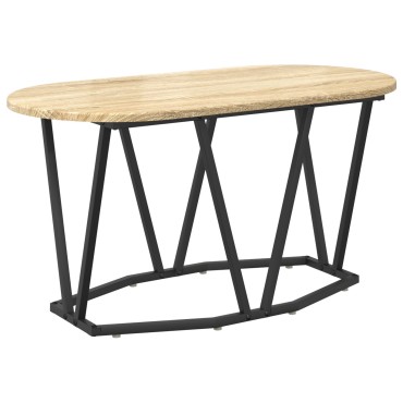 τραπεζάκι σαλονιού vidaXL από δρυς Sonoma 80x40x40,5cm από ξύλο και μέταλλο